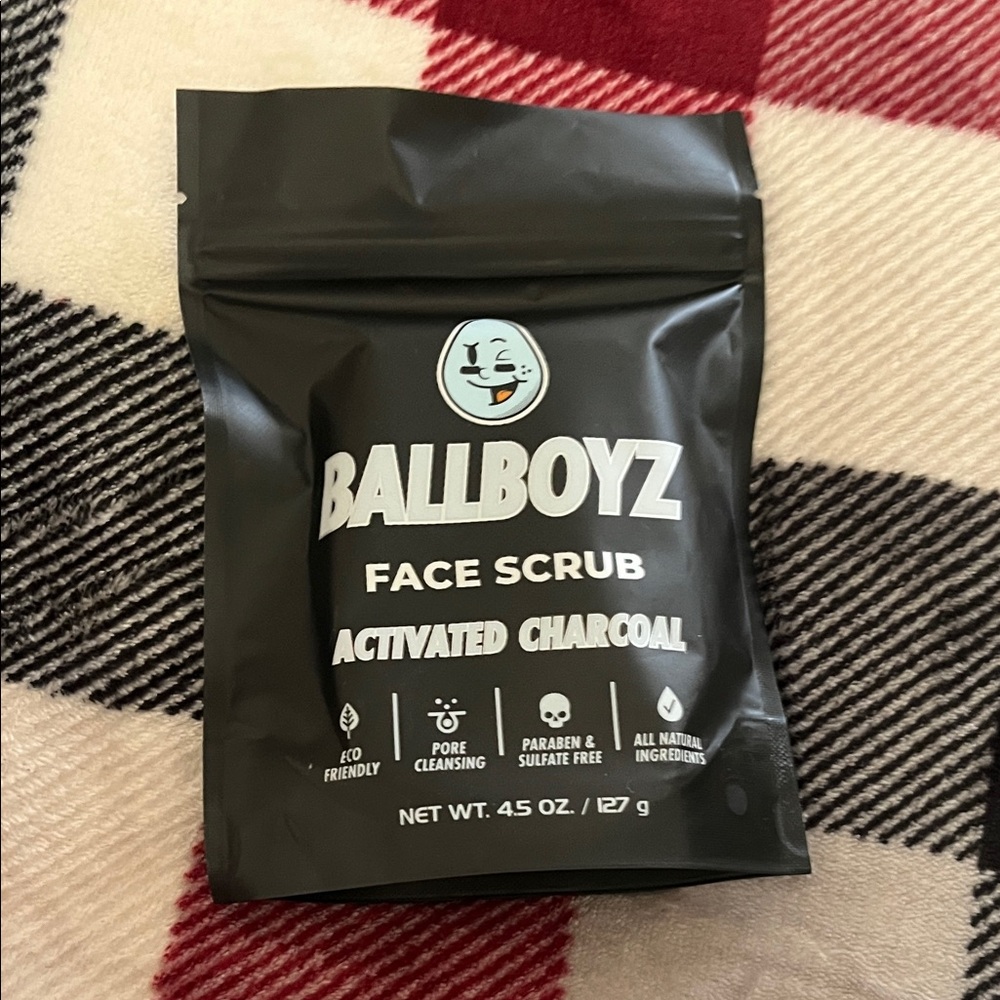 Ballboyz Activated Charcoal Face Scrub